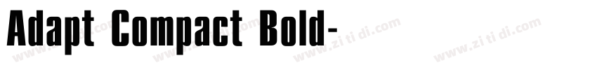 Adapt Compact Bold字体转换